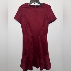 Aqua Burgundy Mini Dress